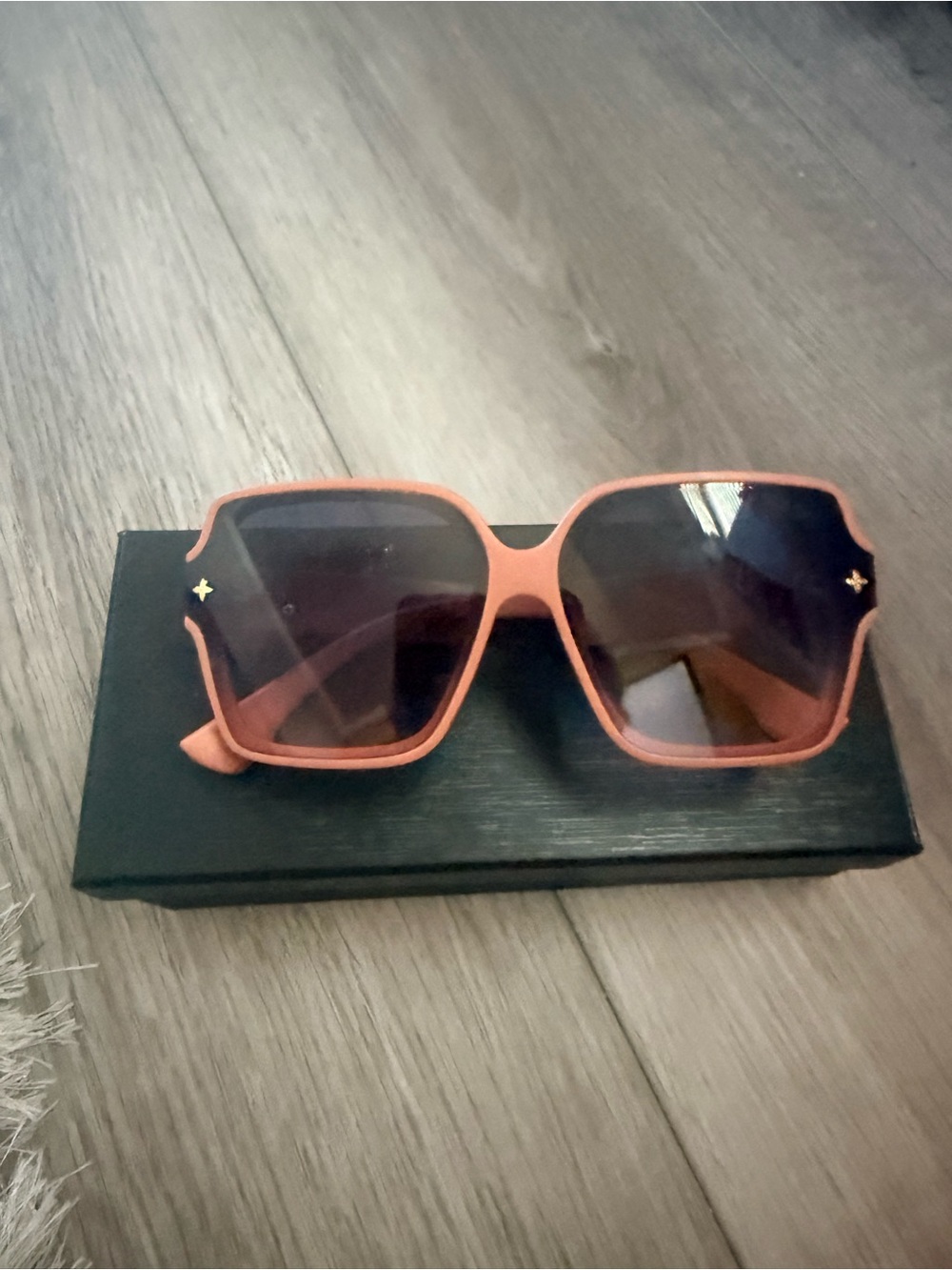 Women's Oversized Coral Square Sunglasses - Unbranded